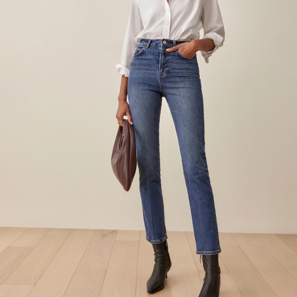 Liza Ultra High Rise Straight Jeans - Icarian Sz 26